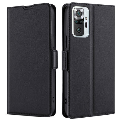 Flip Case Cover Stand Leather Shell with Card Slot Ultra-thin Cellphone Protector for Xiaomi Redmi Note 10 Pro Max / Redmi Note 10 Pro 4G (Global) / Redmi Note 10 Pro 4G (India)