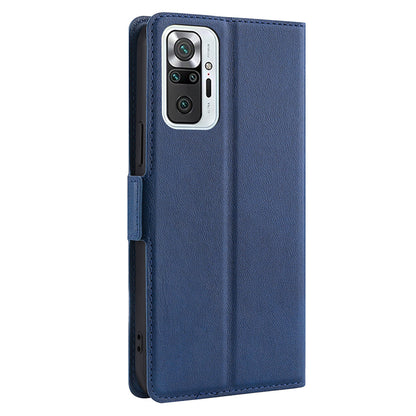 Flip Case Cover Stand Leather Shell with Card Slot Ultra-thin Cellphone Protector for Xiaomi Redmi Note 10 Pro Max / Redmi Note 10 Pro 4G (Global) / Redmi Note 10 Pro 4G (India)