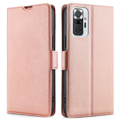 Flip Case Cover Stand Leather Shell with Card Slot Ultra-thin Cellphone Protector for Xiaomi Redmi Note 10 Pro Max / Redmi Note 10 Pro 4G (Global) / Redmi Note 10 Pro 4G (India)