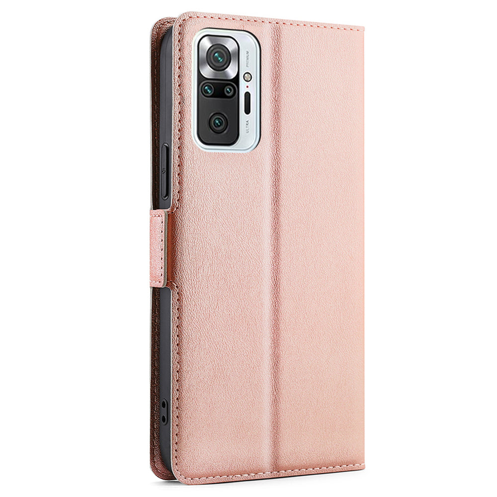 Flip Case Cover Stand Leather Shell with Card Slot Ultra-thin Cellphone Protector for Xiaomi Redmi Note 10 Pro Max / Redmi Note 10 Pro 4G (Global) / Redmi Note 10 Pro 4G (India)
