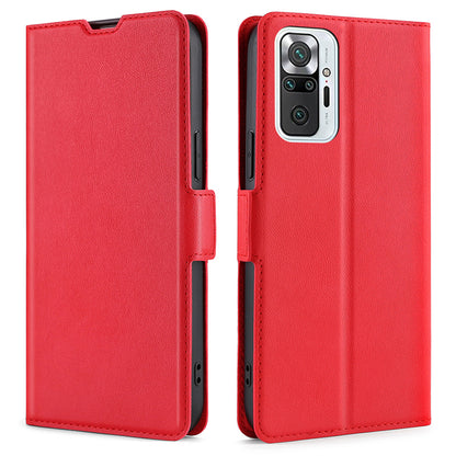 Flip Case Cover Stand Leather Shell with Card Slot Ultra-thin Cellphone Protector for Xiaomi Redmi Note 10 Pro Max / Redmi Note 10 Pro 4G (Global) / Redmi Note 10 Pro 4G (India)