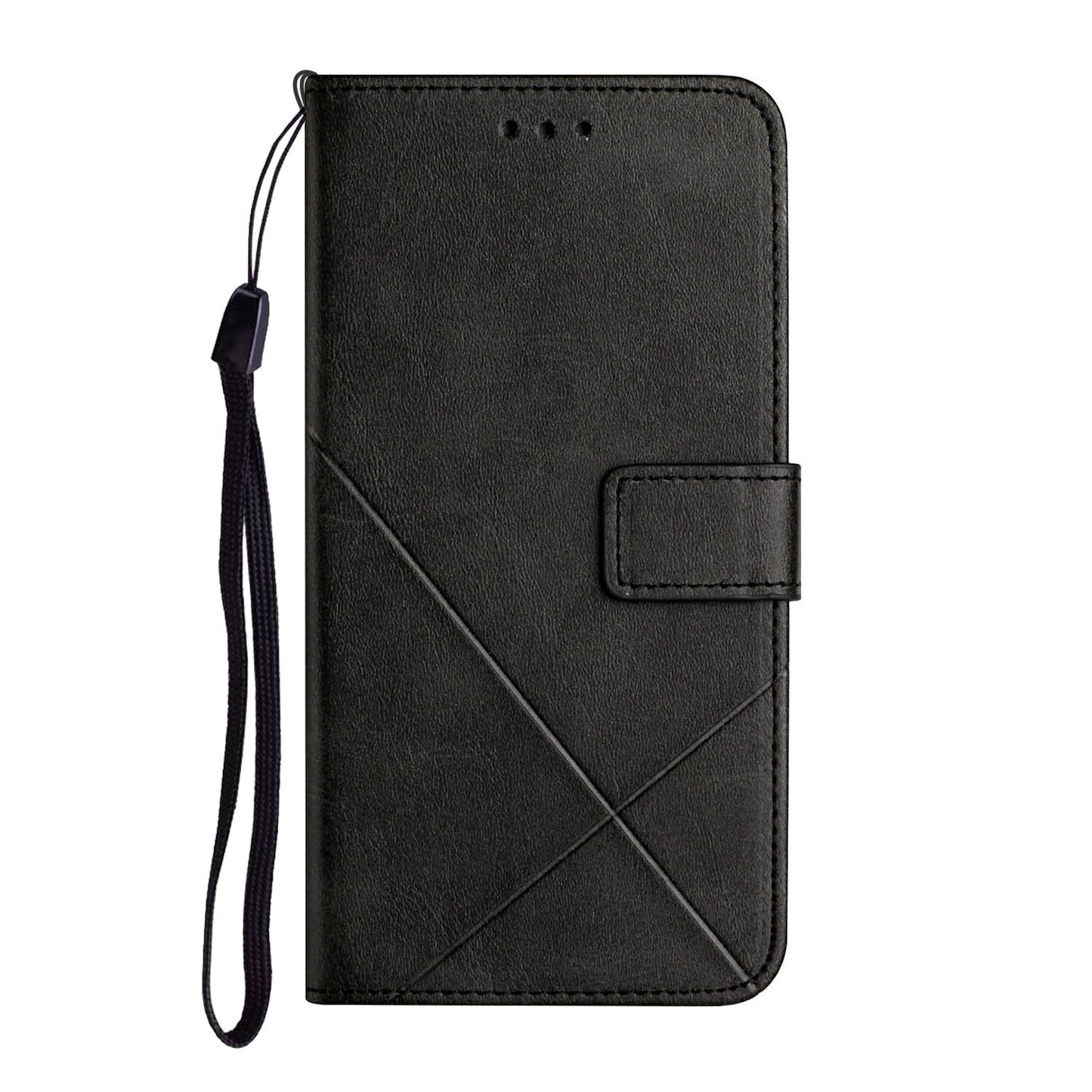 Stripe Leather Phone Case Solid Color Magnetic Clasp Shockproof Wallet Phone Shell for Xiaomi Redmi Note 10 Pro 5G (China)/Poco X3 GT 5G