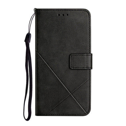 Stripe Leather Phone Case Solid Color Magnetic Clasp Shockproof Wallet Phone Shell for Xiaomi Redmi Note 10 Pro 5G (China)/Poco X3 GT 5G