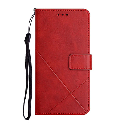 Stripe Leather Phone Case Solid Color Magnetic Clasp Shockproof Wallet Phone Shell for Xiaomi Redmi Note 10 Pro 5G (China)/Poco X3 GT 5G