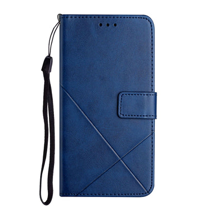 Stripe Leather Phone Case Solid Color Magnetic Clasp Shockproof Wallet Phone Shell for Xiaomi Redmi Note 10 Pro 5G (China)/Poco X3 GT 5G