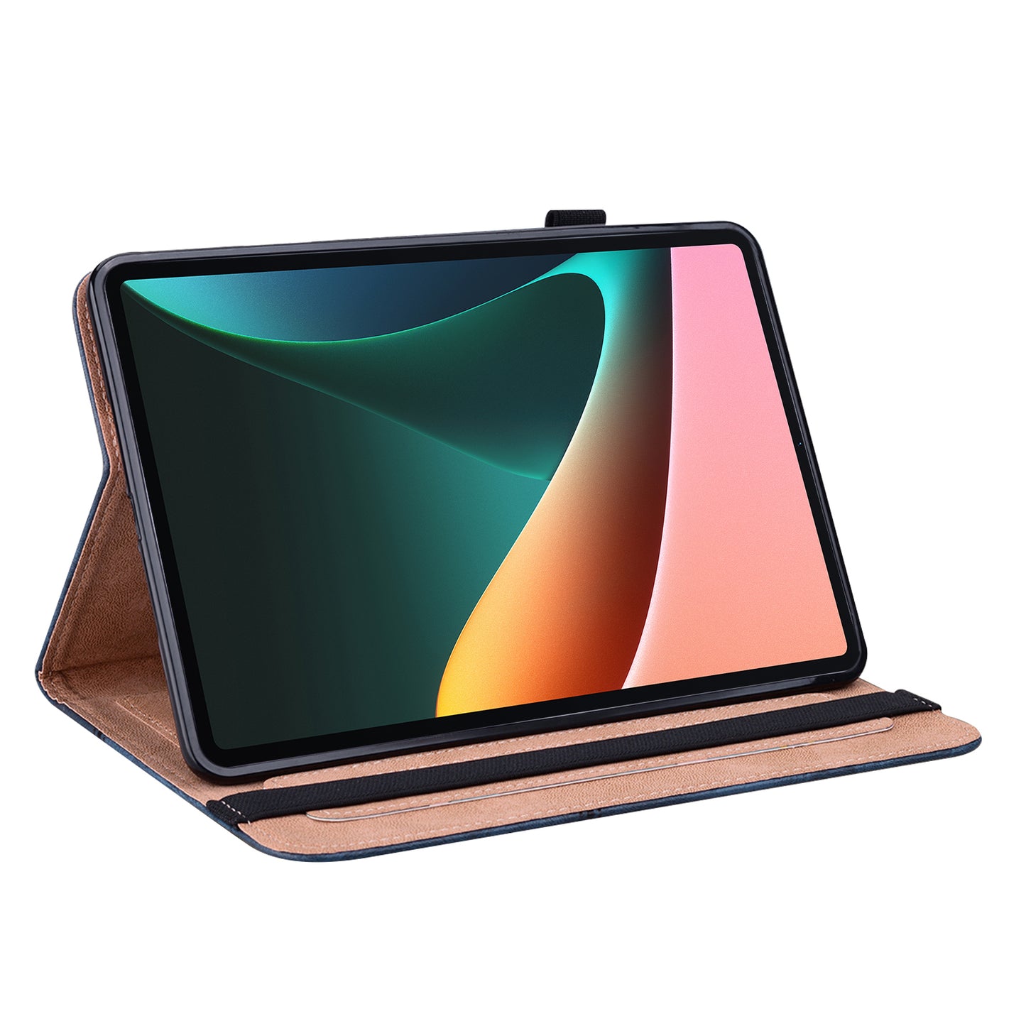 All-round Shockproof Well-protected Anti-drop Leather Tablet Cover with Stand Card Slots for Xiaomi Pad 5/Pad 5 Pro