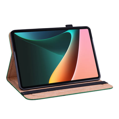 All-round Shockproof Well-protected Anti-drop Leather Tablet Cover with Stand Card Slots for Xiaomi Pad 5/Pad 5 Pro