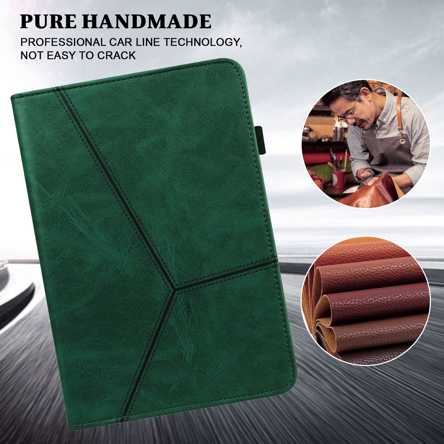 All-round Shockproof Well-protected Anti-drop Leather Tablet Cover with Stand Card Slots for Xiaomi Pad 5/Pad 5 Pro