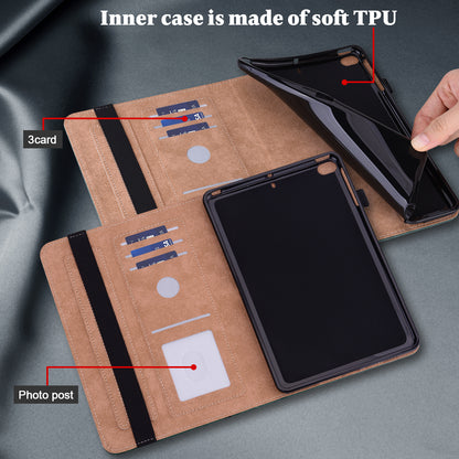All-round Shockproof Well-protected Anti-drop Leather Tablet Cover with Stand Card Slots for Xiaomi Pad 5/Pad 5 Pro