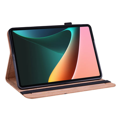 All-round Shockproof Well-protected Anti-drop Leather Tablet Cover with Stand Card Slots for Xiaomi Pad 5/Pad 5 Pro