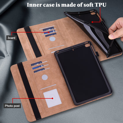 All-round Shockproof Well-protected Anti-drop Leather Tablet Cover with Stand Card Slots for Xiaomi Pad 5/Pad 5 Pro
