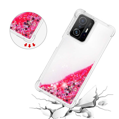 Colorful Quicksand Series Flowing Liquid Floating Soft TPU Phone Case for Xiaomi 11T / 11T Pro