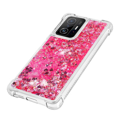 Colorful Quicksand Series Flowing Liquid Floating Soft TPU Phone Case for Xiaomi 11T / 11T Pro