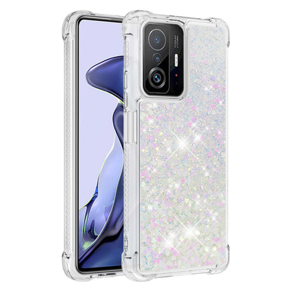 Colorful Quicksand Series Flowing Liquid Floating Soft TPU Phone Case for Xiaomi 11T / 11T Pro