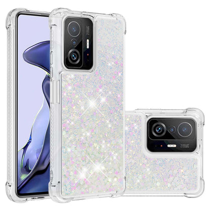 Colorful Quicksand Series Flowing Liquid Floating Soft TPU Phone Case for Xiaomi 11T / 11T Pro