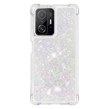 Colorful Quicksand Series Flowing Liquid Floating Soft TPU Phone Case for Xiaomi 11T / 11T Pro