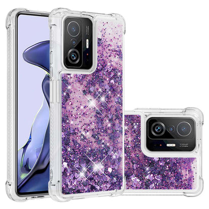 Colorful Quicksand Series Flowing Liquid Floating Soft TPU Phone Case for Xiaomi 11T / 11T Pro