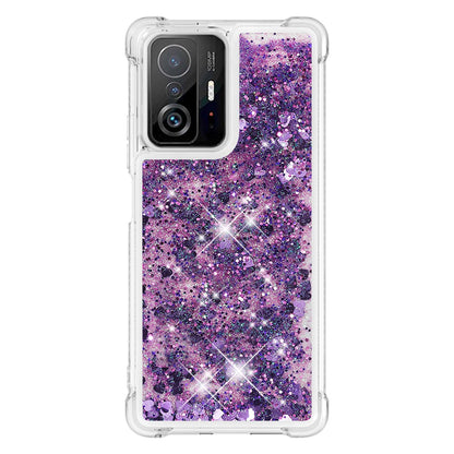 Colorful Quicksand Series Flowing Liquid Floating Soft TPU Phone Case for Xiaomi 11T / 11T Pro