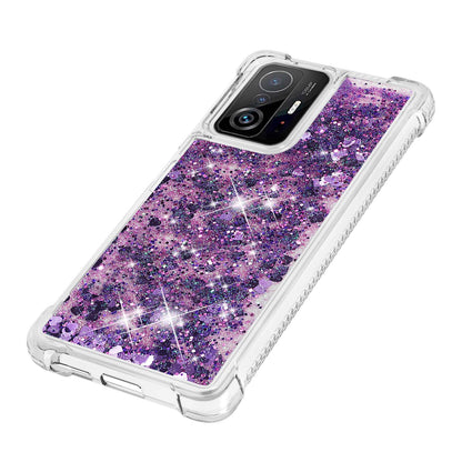 Colorful Quicksand Series Flowing Liquid Floating Soft TPU Phone Case for Xiaomi 11T / 11T Pro