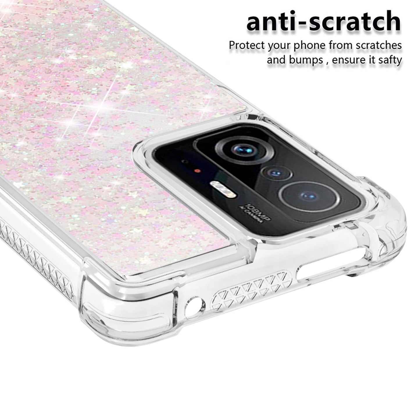 Colorful Quicksand Series Flowing Liquid Floating Soft TPU Phone Case for Xiaomi 11T / 11T Pro