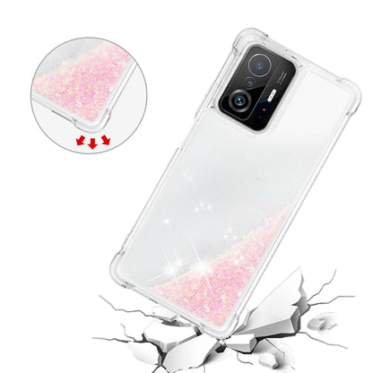 Colorful Quicksand Series Flowing Liquid Floating Soft TPU Phone Case for Xiaomi 11T / 11T Pro