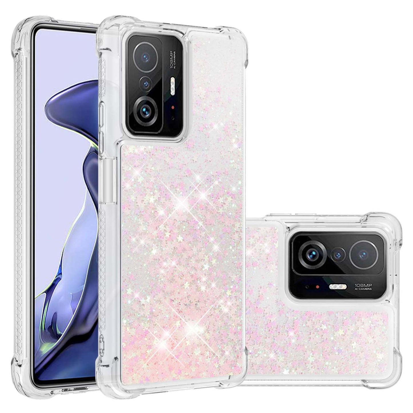 Colorful Quicksand Series Flowing Liquid Floating Soft TPU Phone Case for Xiaomi 11T / 11T Pro