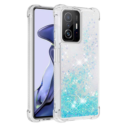 Colorful Quicksand Series Flowing Liquid Floating Soft TPU Phone Case for Xiaomi 11T / 11T Pro