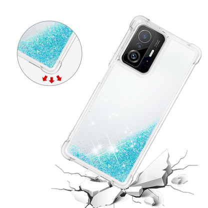 Colorful Quicksand Series Flowing Liquid Floating Soft TPU Phone Case for Xiaomi 11T / 11T Pro