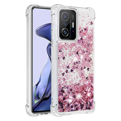 Colorful Quicksand Series Flowing Liquid Floating Soft TPU Phone Case for Xiaomi 11T / 11T Pro