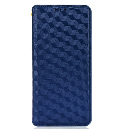 Foldable Stand 3D Rhombus Pattern Auto Closure Magnetic Leather Case Wallet Phone Cover for Xiaomi Redmi 9A/Redmi 9AT/Redmi 9i