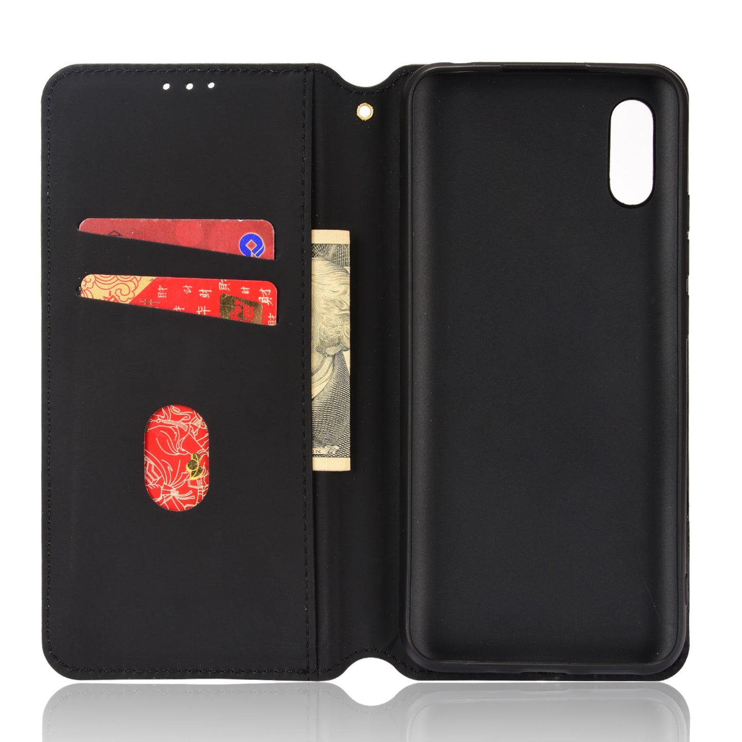 Foldable Stand 3D Rhombus Pattern Auto Closure Magnetic Leather Case Wallet Phone Cover for Xiaomi Redmi 9A/Redmi 9AT/Redmi 9i
