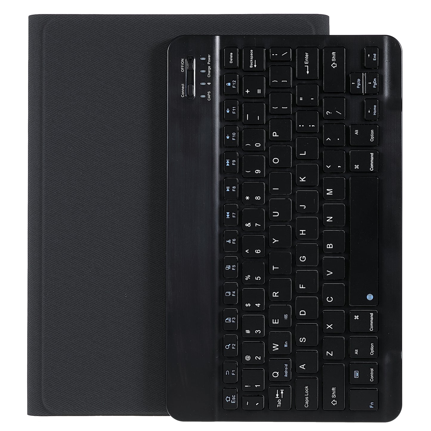 Pen Slot Design Tablet Protective Stand Case Cloth Texture Leather Cover + Wireless Bluetooth Keyboard for Xiaomi Pad 5/Pad 5 Pro