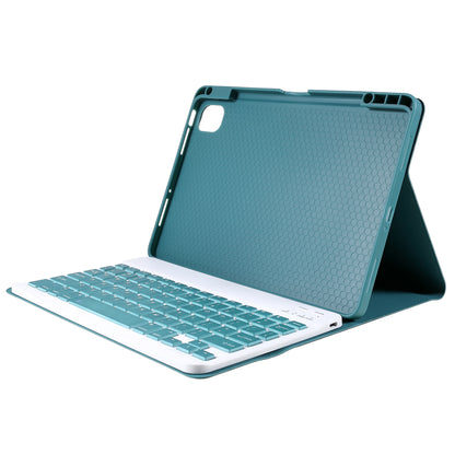Pen Slot Design Tablet Protective Stand Case Cloth Texture Leather Cover + Wireless Bluetooth Keyboard for Xiaomi Pad 5/Pad 5 Pro