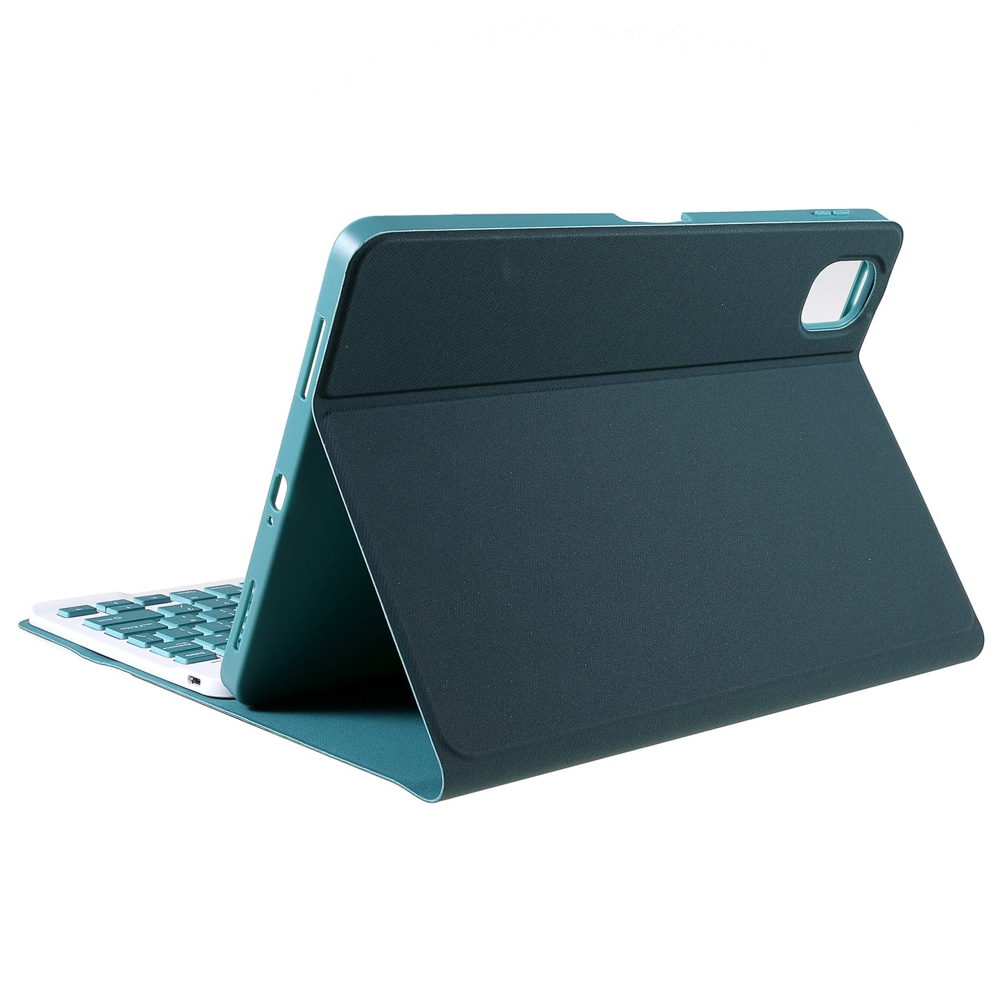 Pen Slot Design Tablet Protective Stand Case Cloth Texture Leather Cover + Wireless Bluetooth Keyboard for Xiaomi Pad 5/Pad 5 Pro