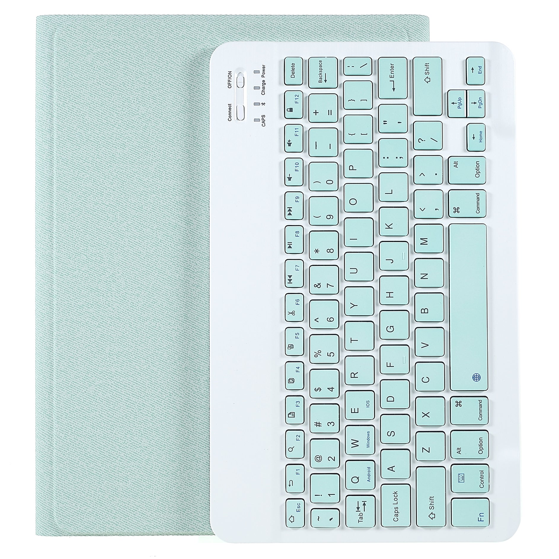 Pen Slot Design Tablet Protective Stand Case Cloth Texture Leather Cover + Wireless Bluetooth Keyboard for Xiaomi Pad 5/Pad 5 Pro