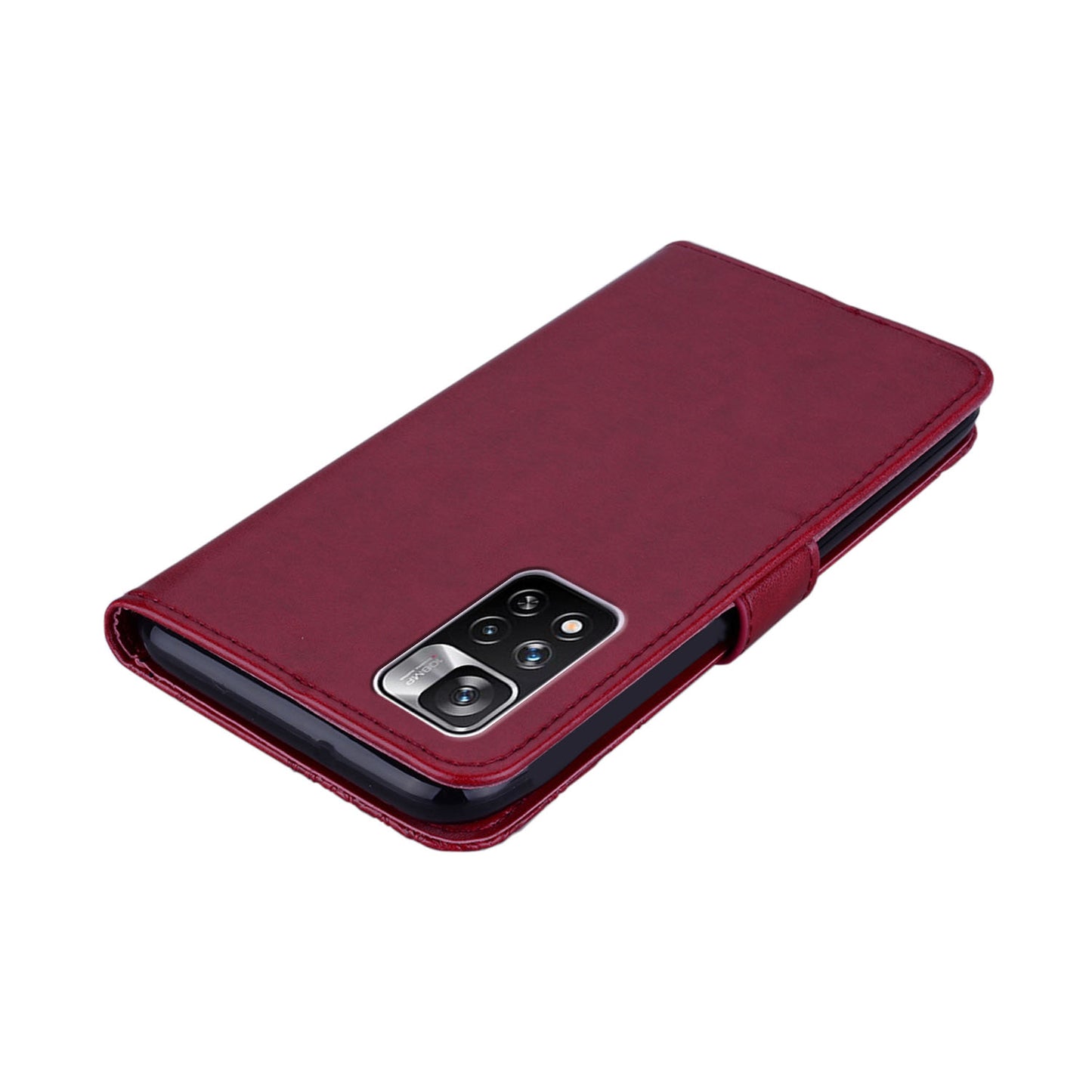 Rhinestone Decor Owl Flower Imprinting PU Leather + TPU Phone Case Cover with Stand Wallet for Xiaomi Redmi Note 11 Pro 5G (China) (MediaTek)/11 Pro+ 5G
