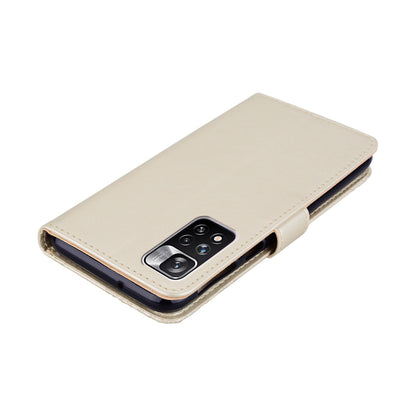 Rhinestone Decor Owl Flower Imprinting PU Leather + TPU Phone Case Cover with Stand Wallet for Xiaomi Redmi Note 11 Pro 5G (China) (MediaTek)/11 Pro+ 5G