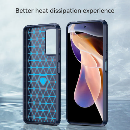 1.8mm Carbon Fiber Anti-fingerprint Brushed Texture Flexible TPU Drop-proof Cell Phone Cover for Xiaomi Redmi Note 11 Pro 5G (China) (MediaTek)/Note 11 Pro+ 5G