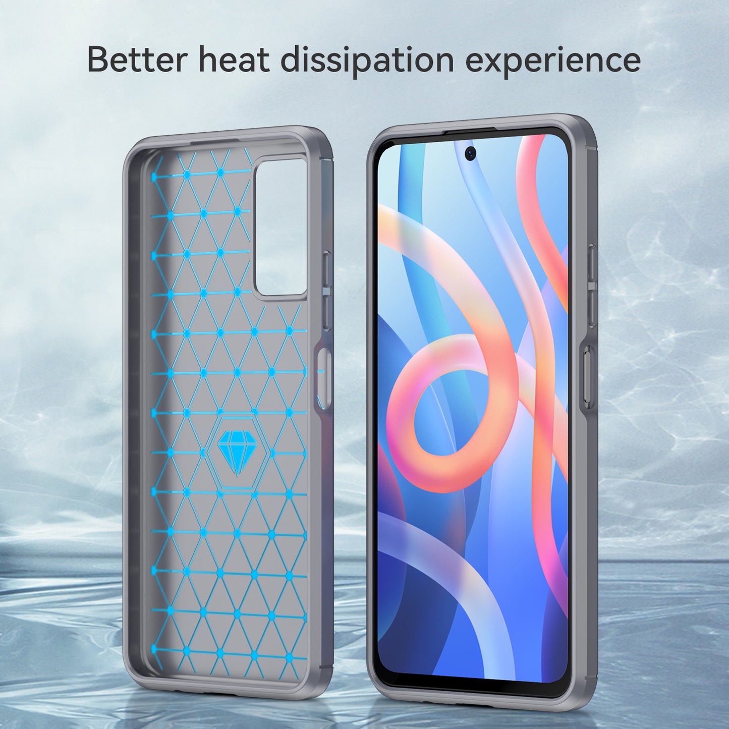 1.8mm Anti-fall Well-protected Carbon Fiber Brushed Texture TPU Phone Cover Shell for Xiaomi Redmi Note 11 5G (China) (MediaTek)/Redmi Note 11T 5G/Note 11S 5G