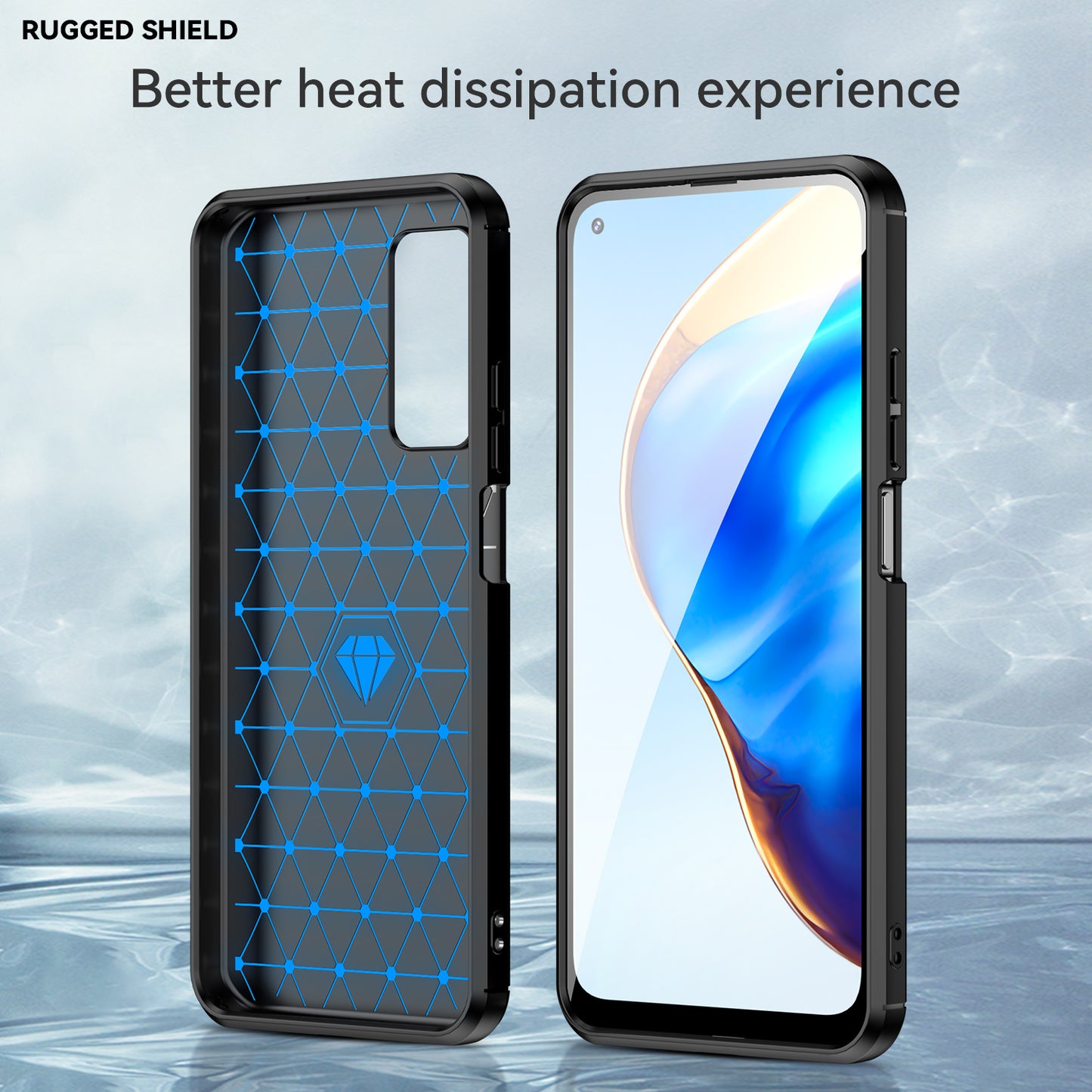 1.8mm Drop Resistant Carbon Fiber Brushed Texture TPU Back Case Mobile Phone Cover for Xiaomi Mi 10T 5G/10T Pro 5G/Redmi K30S