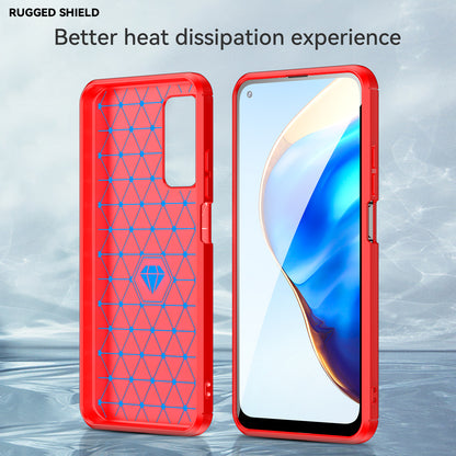 1.8mm Drop Resistant Carbon Fiber Brushed Texture TPU Back Case Mobile Phone Cover for Xiaomi Mi 10T 5G/10T Pro 5G/Redmi K30S