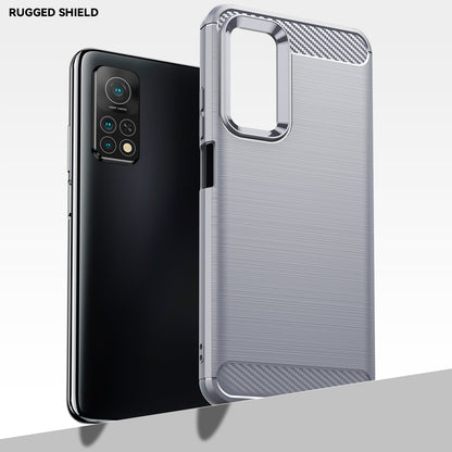 1.8mm Drop Resistant Carbon Fiber Brushed Texture TPU Back Case Mobile Phone Cover for Xiaomi Mi 10T 5G/10T Pro 5G/Redmi K30S