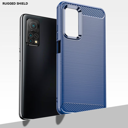 1.8mm Drop Resistant Carbon Fiber Brushed Texture TPU Back Case Mobile Phone Cover for Xiaomi Mi 10T 5G/10T Pro 5G/Redmi K30S