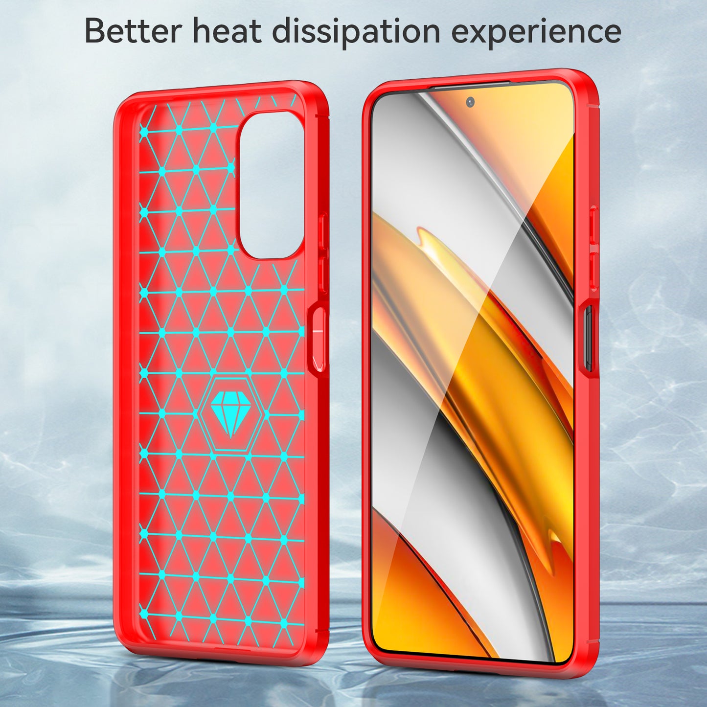 1.8mm Carbon Fiber Texture Brushed Built-in Airbag Back Protector Cover Cellphone TPU Case for Xiaomi Poco F3/Mi 11i/11X/11X Pro/Redmi K40/K40 Pro/K40 Pro+