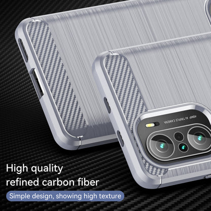 1.8mm Carbon Fiber Texture Brushed Built-in Airbag Back Protector Cover Cellphone TPU Case for Xiaomi Poco F3/Mi 11i/11X/11X Pro/Redmi K40/K40 Pro/K40 Pro+