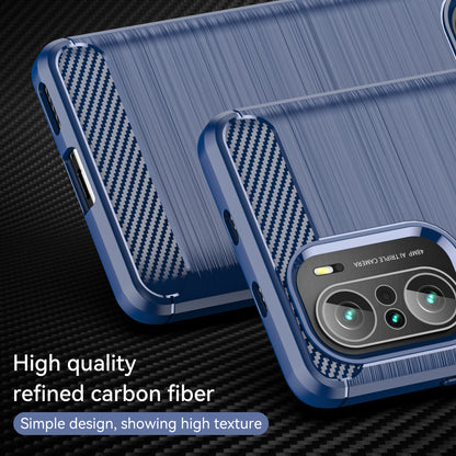 1.8mm Carbon Fiber Texture Brushed Built-in Airbag Back Protector Cover Cellphone TPU Case for Xiaomi Poco F3/Mi 11i/11X/11X Pro/Redmi K40/K40 Pro/K40 Pro+