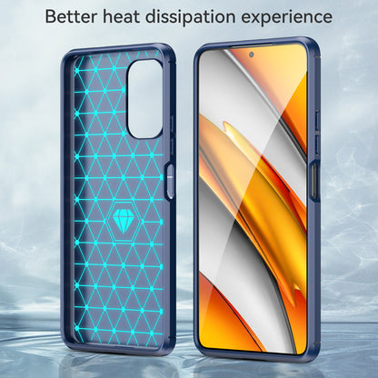1.8mm Carbon Fiber Texture Brushed Built-in Airbag Back Protector Cover Cellphone TPU Case for Xiaomi Poco F3/Mi 11i/11X/11X Pro/Redmi K40/K40 Pro/K40 Pro+