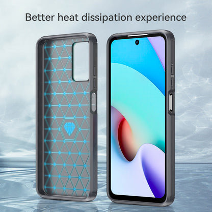 1.8mm Drop Protection Brushed Carbon Fiber Texture TPU Back Case Mobile Phone Cover for Xiaomi Redmi Note 11 4G (MediaTek)/Redmi 10 4G (2021)/Redmi 10 2022 4G/10 Prime