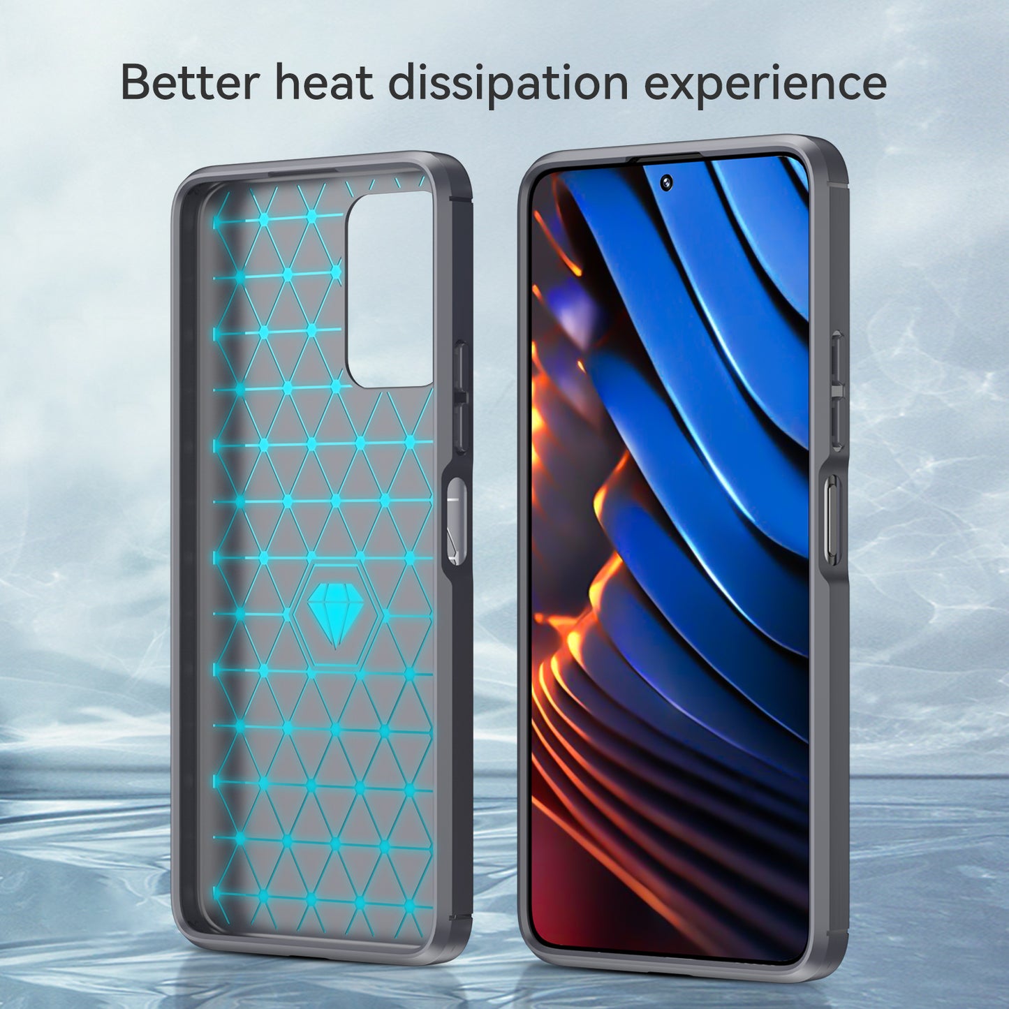 1.8mm Brushed Carbon Fiber Texture TPU Back Case Soft Mobile Phone Cover for Xiaomi Redmi Note 10 Pro 5G (China)/Poco X3 GT