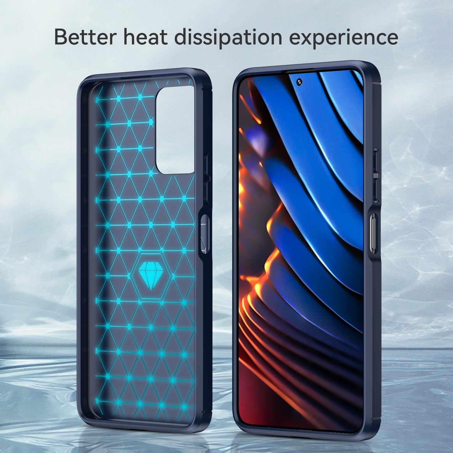 1.8mm Brushed Carbon Fiber Texture TPU Back Case Soft Mobile Phone Cover for Xiaomi Redmi Note 10 Pro 5G (China)/Poco X3 GT